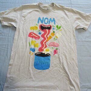 Mens Nomiku x Mokuyobi Sous Vide Nom Food T Shirt Sz M